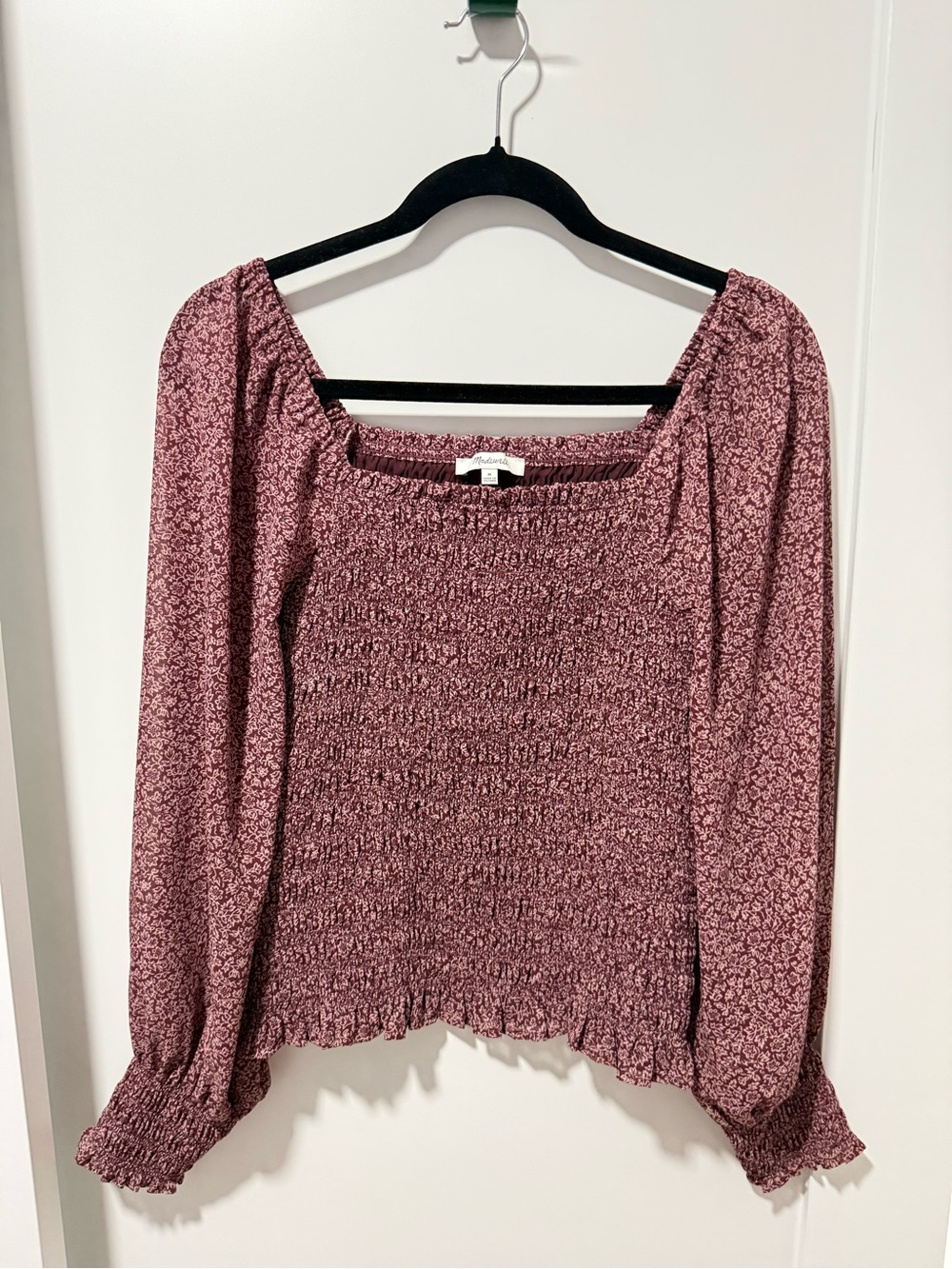 Madewell Lucie Bubble Sleeve blouse in Cottage Garden